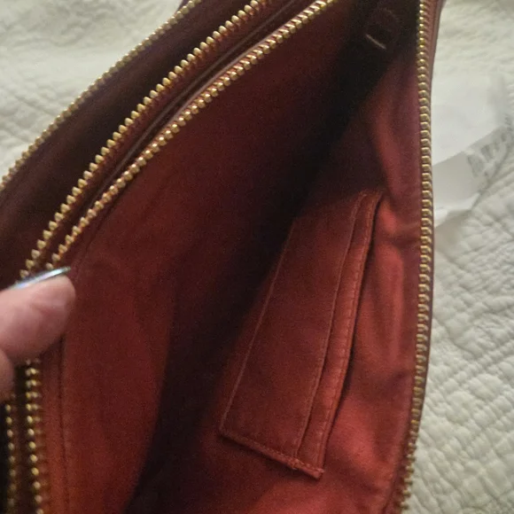Coach Red Leather Shoulder Bag/Crossbody Bag - Picture 3 of 3